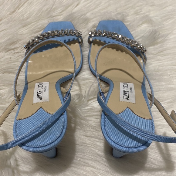 Jimmy Choo Meira Crystal slingback sandal size 39EU - Picture 6 of 13